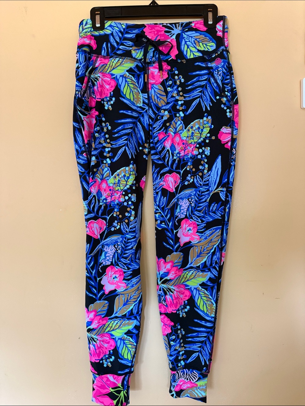 Lilly Pulitzer Luxletic Island Mid-Rise Joggers Size S